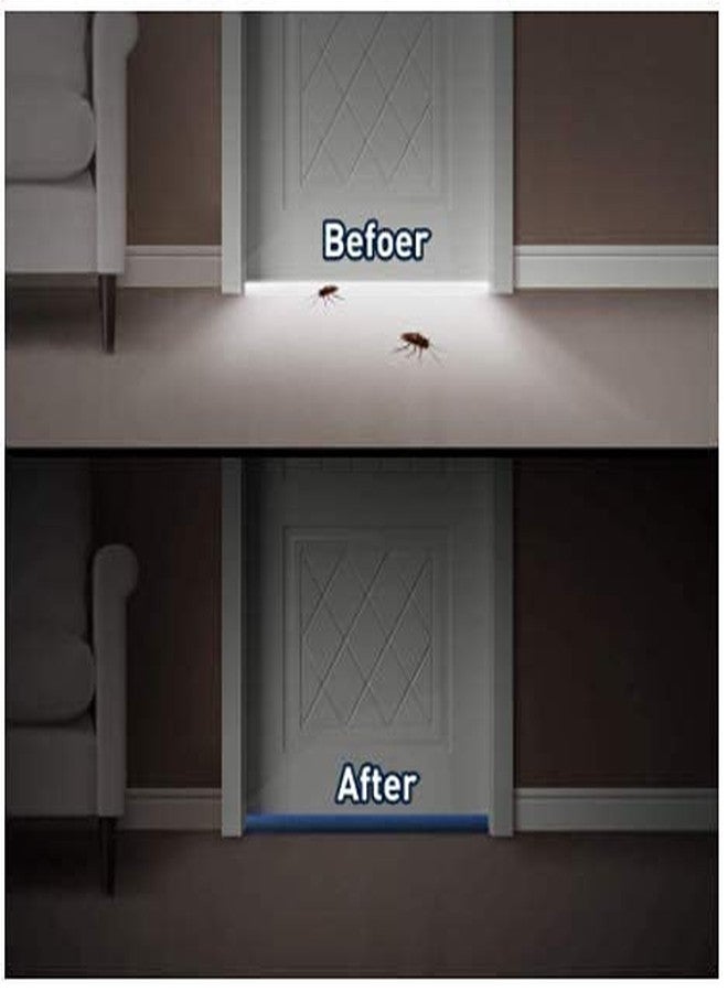 MorivaHomes Waterproof Door Bottom Sealing Strip Guard for Home | Dust Proof Twin Under Door Draft Fabric Guard - Image 3